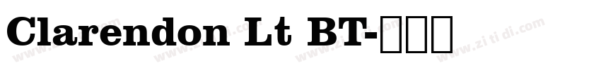 Clarendon Lt BT字体转换